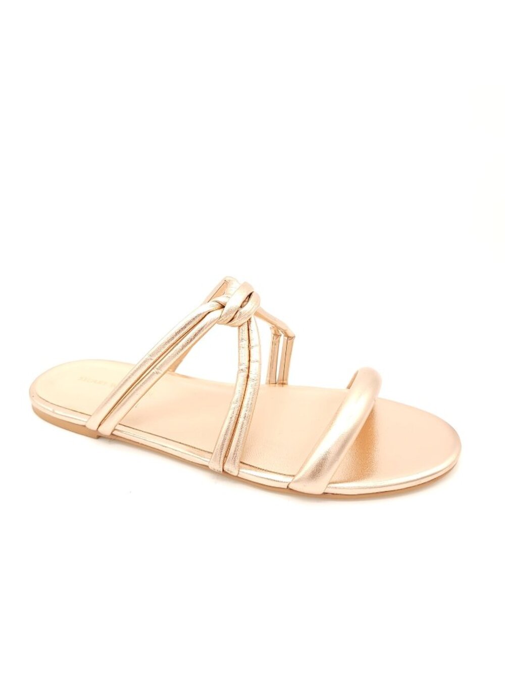 NEW Stuart Weitzman Sandals Womens 7.5 Metallic Luxury Designer Chic Shiny